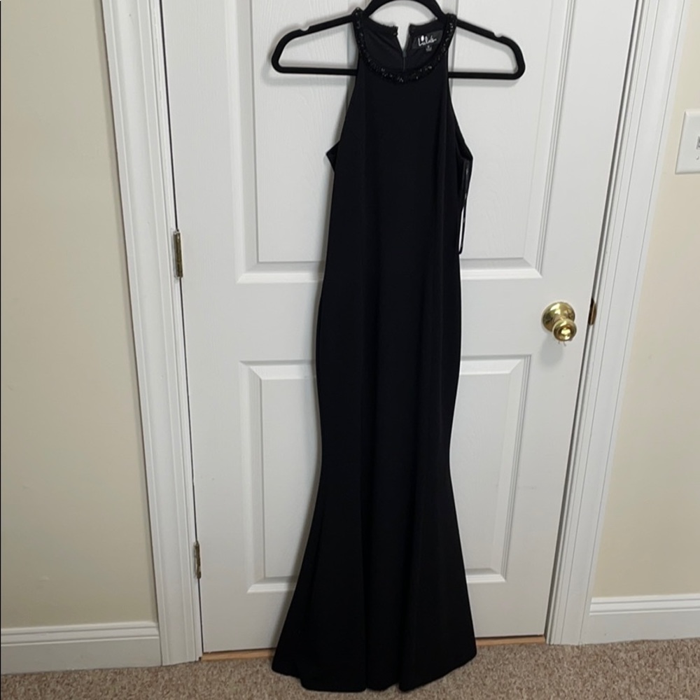 Lulus Girl in the Mirror Black Beaded Dress